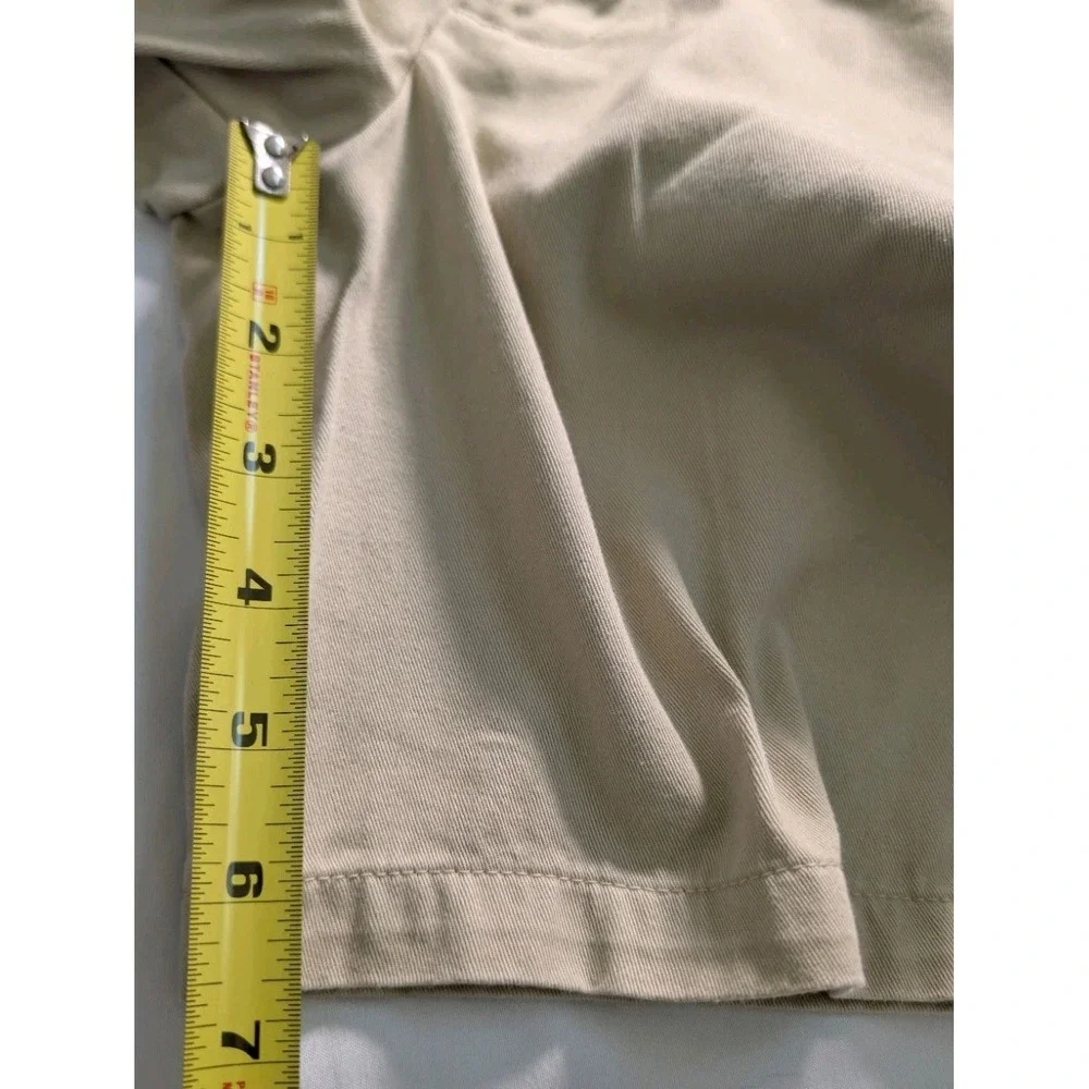 Polo Ralph Lauren Boys Size 6 Tan Chino Shorts Beige Cotton Flat Front Pony Logo